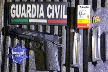 Guardia Civil detiene a un hombre por portación de arma de fuego, en Salvador Escalante