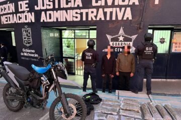 SIE detiene a 2 presuntos distribuidores de droga, en Morelia