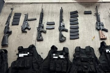 Detenidos en Morelia 5 hombres en posesión de 10 armas de fuego: SSP