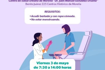 Realizará SSM estudios gratuitos de Papanicolaou y VPH en Morelia