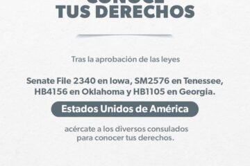 Paisano, conoce tus derechos ante aprobación de leyes antiinmigrantes en EU