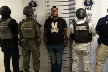 Agentes federales y estatales detienen a “El Rojo”, presunto integrante de los viagras en Apatzingán