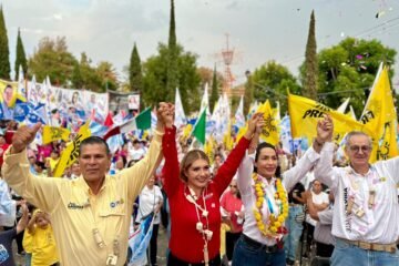 Cierre pletórico de los candidatos de la coalición «Fuerza y Corazón por México»