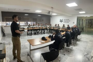 Capacitan a agentes de la SSP en técnicas y operaciones de seguridad en aeropuertos