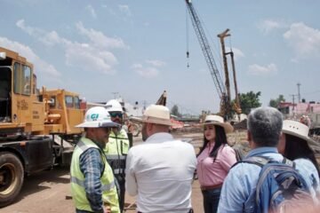 Supervisa Gladyz Butanda construcción del Teleférico de Uruapan; registra avance del 43 %