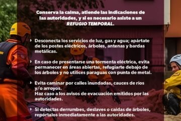 SSM emite recomendaciones de la SSM para prevenir afectaciones por lluvias