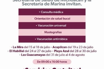 SSM y Semar llevarán servicios de salud a El Habillal, en LC