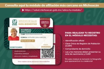 Afíliate al IMSS Bienestar en uno de los 36 módulos que hay en el estado