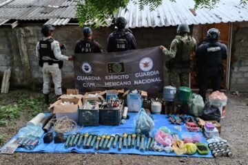 Se aseguró un aproximado de más de 150 componentes y artefactos explosivos en Buenavista