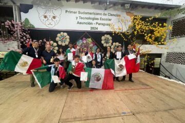 Estudiantes del Cecytem se coronan en Feria de Ciencias en Paraguay