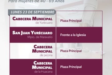 Llevará SSM mastografías gratuitas a mujeres de 8 municipios