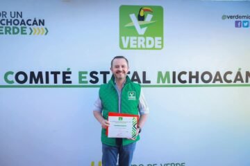 Fausto Vallejo Mora, delegado estatal del Partido Verde en Michoacán
