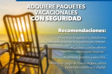 SSP lanza ciberalerta a usuarios para comprar paquetes vacacionales de manera segura