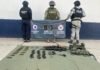 Asegurados 10 artefactos explosivos y armas en Apatzingán: SSP