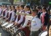 Escuelas de 29 municipios estrenan bandas de guerra en acto cívico
