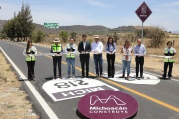 Inaugura Bedolla entronque carretero Zacapu-Panindícuaro; tras 15 años de abandono