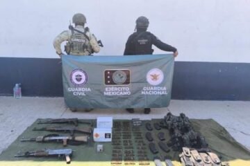 SSP asegura armas y más de mil cartuchos tras repeler agresión en Parácuaro