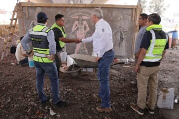 Supervisa Bedolla últimos detalles del paso superior Villas del Pedregal