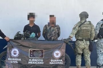 SSP detiene a dos hombres con fusiles en Múgica