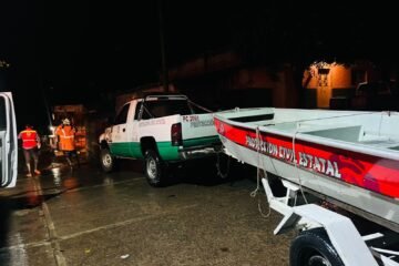 SSP auxilia a población por inundaciones en Ecuandureo