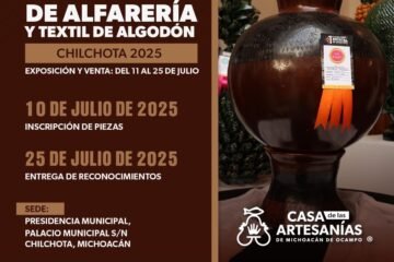 Convocan al concurso artesanal de alfarería y textil, en Chilchota
