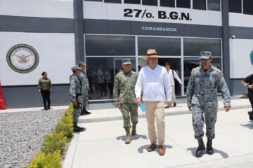 Inaugura Bedolla cuartel regional de la Guardia Nacional en Apatzingán