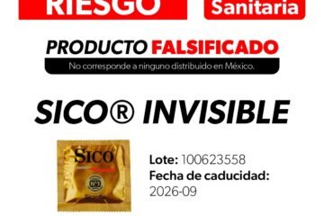 Alerta SSM falsificación de condones SICO®️ Invisible