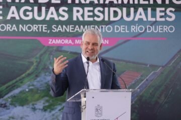 Inaugura Bedolla en Zamora planta tratadora que saneará 100% de aguas negras