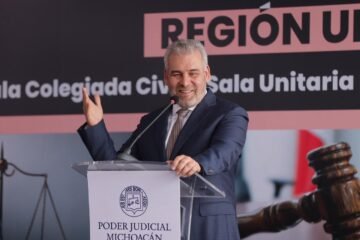 Justicia más cerca de la gente; pone Bedolla en marcha salas regionales judiciales en Uruapan