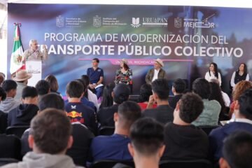 ¡Renovación en marcha! Uruapan recibirá primeros 80 camiones de transporte público: Bedolla