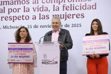 Michoacán se suma al compromiso nacional por el respeto a las mujeres: Bedolla