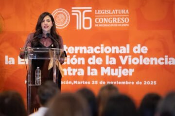 Giulianna Bugarini llama a combatir con responsabilidad, desde el Poder Legislativo, la violencia a las mujeres