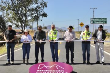 Inaugura Bedolla carretera Contepec-Pomoca en beneficio de 45 mil habitantes