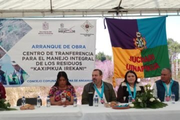 Secma inicia construcción de centro de residuos en Angahuan