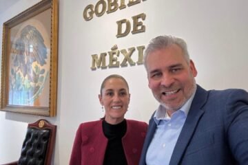 Al sostener una reunión con la presidenta Claudia Sheinbaum Pardo, el gobernador Alfredo Ramírez Bedolla señaló que avanza la consolidación del Plan Michoacán por la Paz y la Justicia