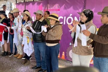 Inauguran en Capacuaro la pavimentación de una calle