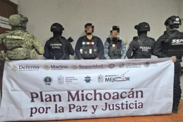 SSP detiene en Morelia a dos presuntos integrantes de una célula delictiva