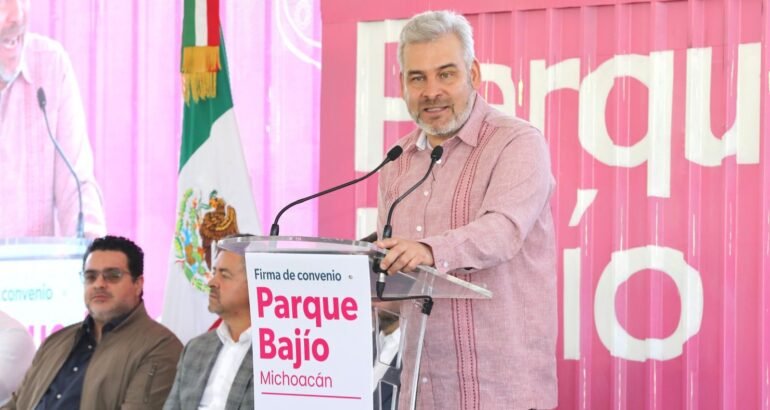 Con el Parque Bajío, Michoacán encabeza estrategia nacional de industrialización: Bedolla Con el Parque Bajío, Michoacán encabeza estrategia nacional de industrialización: Bedolla
