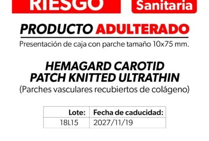 Alerta Cofepris por adulteración de parches vasculares: SSM