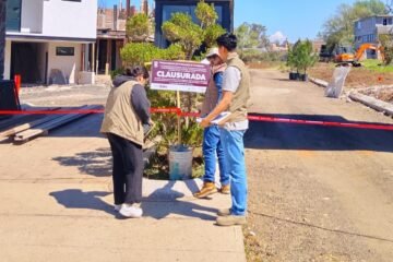Proam clausura fraccionamiento en Tenencia Morelos