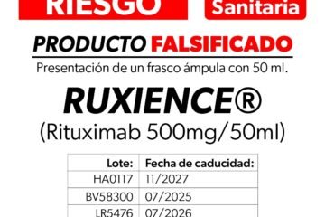 Cofepris alerta por falsificación del medicamento Ruxience®️