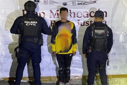 SSP detiene a hombre en posesión de marihuana en Uruapan