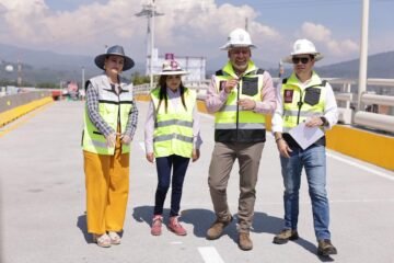El gobernador Alfredo Ramírez Bedolla abrió la circulación en los carriles superiores del Paso La Hielera y anunció que en 45 días se realizará la inauguración