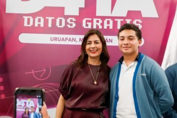 En beneficio de más de 68 mil estudiantes de Uruapan, Data y más programas: Gabriela Molina