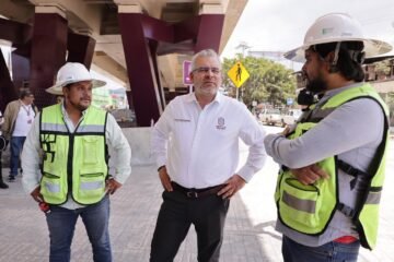 ¡En su recta final! Supervisa Bedolla últimos detalles del puente La Hielera, en Uruapan