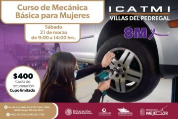 ¿Eres mujer y quieres aprender de mecánica? El Icatmi tiene un curso para ti