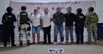 Asegura SSP a 4 personas en posesión de armas de fuego en Buenavista