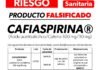 Alerta Cofepris por falsificación de Cafiaspirina®️; exhortan a la población a no consumirla Alerta Cofepris por falsificación de Cafiaspirina®️; exhortan a la población a no consumirla