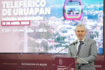 🚠✨A partir del 18 de abril, el transporte en Uruapan cambiará para siempre. El gobernador Alfredo Ramírez Bedolla anunció la inauguración del nuevo teleférico