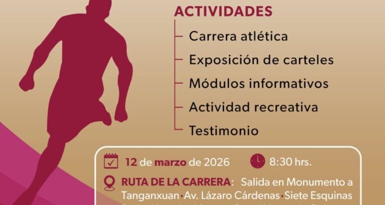 SSM realizará carrera atlética para fomentar entornos libres de humo en Pátzcuaro